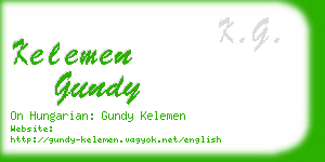 kelemen gundy business card